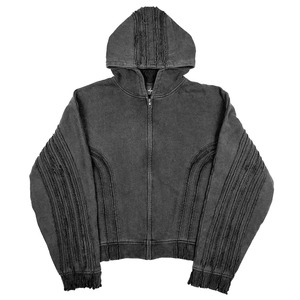 Y2k Patchwork Street Fashion ZIpper Hoodies Hip Hop <b>Gothic</b> Loose Acid Wash Outdoor Hoodies Custom Made Men Vintage <b>Hoodie</b> - Product Image 1