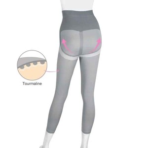 Leggings de yoga taille haute pour femme, motif uni, longueur genou, en Spandex/Nylon respirant, effet froncé aux fesses, vêtements de fitness ODM - Product Image 1