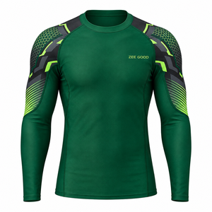 Rashguard MMA BJJ Sin Gi para Hombre, Manga Larga, Compresión, Personalizado, Sublimado, Ropa de Lucha, Secado Rápido - Product Image 2