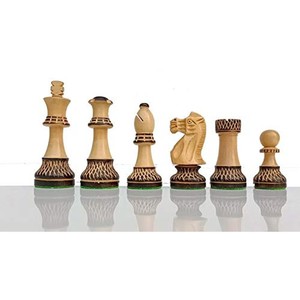 Juego de Piezas de Ajedrez de Madera de Teca Premium al por Mayor |   Artesanía de Moradabad - Product Image 1