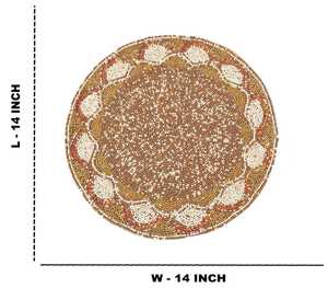 Sets de table perlés faits main de qualité supérieure, magnifiques sets de table brodés pour la table à manger, décoration de la maison, restaurant et hôtel - Product Image 2