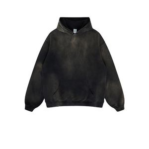Vente en gros de sweats à capuche unisexes en coton, personnalisables avec logo imprimé, de luxe, décontractés, en molleton uni, avec broderie, pour hommes - Product Image 5