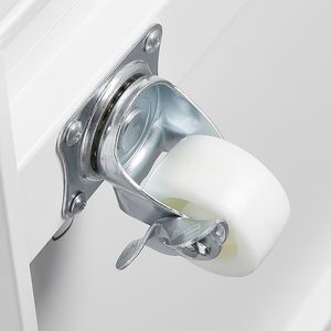 Adjustable Mobile Printer Stand Metal <b>Laptop</b> Stand with Storage Door-Adjustable Shelf File Cabinet Wheels for <b>Small</b> Spaces H - Product Image 4