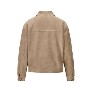 2026 Hot Selling <b>Men's</b> Genuine Leather Bomber <b>Jacket</b> Front Logo Breathable Windproof <b>Canvas</b> New Fashion - Product Image 2