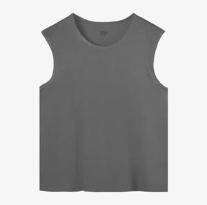 <b>Men's</b> O-Neck Patchwork Breathable <b>Sequined</b> Knitted Tank <b>Top</b> Casual Wear 100% Polyester - Product Image 2