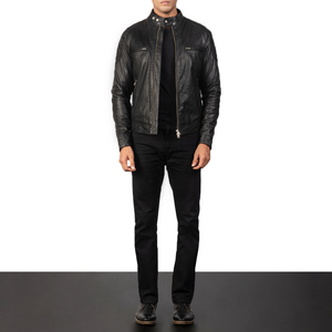 Custom Men Leather Jacket Premium Cowhide Fashion Biker Jacket OEM Factory Wholesale Supply - Product Image 6