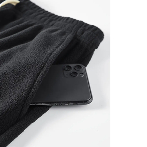 Pantalon de jogging cargo en molleton épais pour homme, multi-poches, style streetwear ample, en coton, personnalisable - Product Image 5