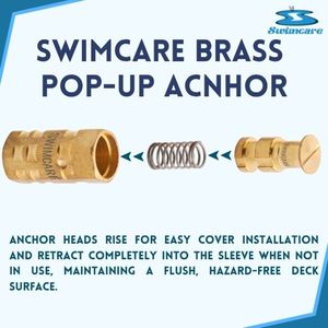 สมอเรือทองเหลืองแบบเด้งขึ้นได้-ที่ยึดฝาครอบสระน้ำแบบยืดหดได้ - Product Image 3