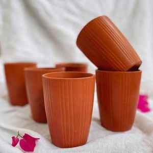 Tazas de Té de Terracota Hechas a Mano de Diseño Nuevo, Tazas Ecológicas de Lujo para Café, Lassi, Kulfi, Postres Dulces - Product Image 5
