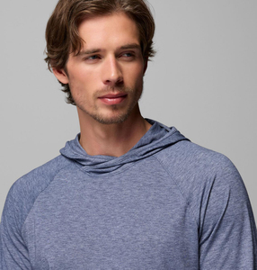 Camisa de Manga Larga para Hombre, Color Azul Sólido, 100% Poliéster, UPF 50, Secado Rápido, Ropa de Pesca - Product Image 6