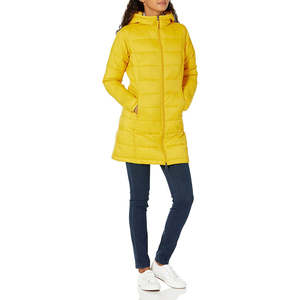 Men Women's Winter Waterproof Breathable Eco-Friendly Hooded Cotton Puffer <b>Jacket</b> Lightweight <b>Packable</b> Coat with puff printing - Product Image 2