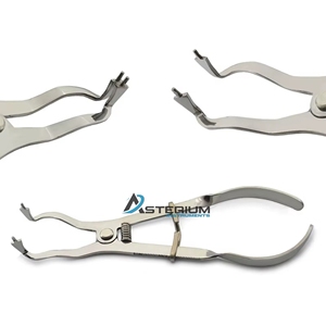 Pince manuelle réutilisable en acier inoxydable pour barrage dentaire, instrument pour la pose de barrage, isolation dentaire, clinique endodontique - Product Image 1
