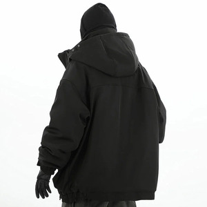 Cyber Ninja Bomber <b>Jacket</b> Windbreaker <b>Techwear</b> 2026 Winter Multi-Pocket Function Streetwear Lose Warm Waterproof Hooded Vintage - Product Image 1