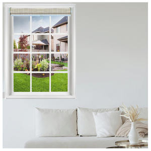 Persiana Enrollable de Bambú Decorativa, Inalámbrica, Integrada, de Diseño Natural, con Filtro de Luz para Ventana Francesa, Ecológica - Product Image 3