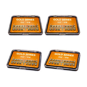 Brackets Ortodónticos Manuales de Alta Precisión, Chapados en Oro, Serie Gold, Certificación CE, Suministros Dentales de la INDIA - Product Image 1