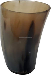 Personnalisé exquis Vintage ours boire Koi tasse fabriqués à la main en corne naturelle courte Antique sculpté Animal Style parfait affaires - Product Image 2