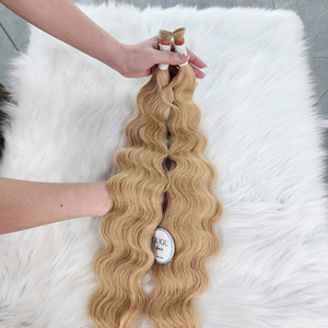Extensiones de Cabello Vietnamita 100% Virgen al por Mayor, Cabello a Granel Estilo Ondulado Profundo de 24 Pulgadas, Cabello Crudo con Cutícula Completa - Product Image 3