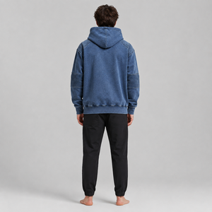 Sweat-shirt à capuche vintage en coton 100 % respirant de qualité supérieure, mélange de coton, mode homme, pour adultes - Product Image 2