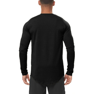 เสื้อยืดผู้ชายโลโก้แบบกำหนดเอง โพลีเอสเตอร์ แขนยาว เสื้อยืดผู้ชาย แฟชั่นรักษ์โลก เสื้อยืดออกกำลังกาย - Product Image 2