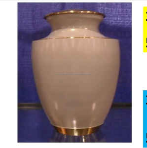 Venta al por mayor de urnas de cremación de aluminio de la más alta calidad Meta Urnas funerarias Venta caliente Urnas para cenizas humanas - Product Image 1