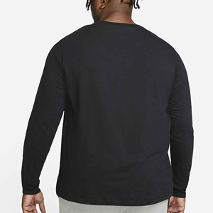 Chemises pour hommes à col rond respirantes en vente, promotion exceptionnelle 2026, chemise à manches longues pour hommes de haute qualité, couleur unie, tendance / 100% coton - Product Image 5