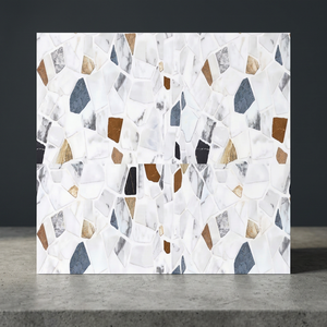 Carrelage antidérapant en céramique 3D pour salle de bain intérieure 400x400mm et carreaux de sol en terrazzo - Product Image 5
