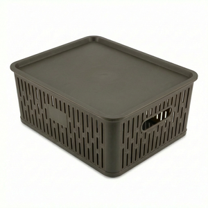 Brick Net Medium <b>Basket</b> With Lid - Product Image 1