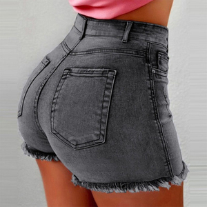 Jeans Cortos de Cintura Alta con Borlas para Mujer, Nuevos, Ajustados, de Mezclilla, con Efecto Push-Up - Product Image 5