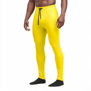 กางเกงเลกกิ้งออกกำลังกายผู้ชาย OEM 100% โพลีเอสเตอร์ กางเกงฟิตเนสแบบมีเชือกผูก กางเกงออกกำลังกายแบบรัดรูปสำหรับผู้ชาย - Product Image 1