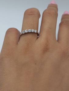 0.50 CT 5 Stone Lab Grown <b>Diamond</b> <b>Ring</b> in 18K Gold Women | Trendy Graduation <b>Ring</b> | IGI Certified Bridal <b>Diamond</b> Jewelry - Product Image 3