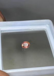 Zafiro padparadscha natural, corte ovalado, sin tratamiento térmico. - Product Image 5