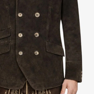 Veste élégante pour homme, style traditionnel allemand, haute qualité, veste allemande traditionnelle pour homme, laine Loden bavaroise - Product Image 4