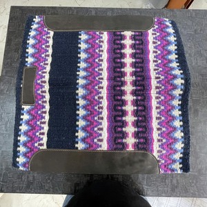 Manta superior de lana de alta calidad con fieltro de lana, almohadilla de sillín occidental con forro abierto, almohadilla de sillín de fieltro occidental con contorno de cuero fuerte - Product Image 3