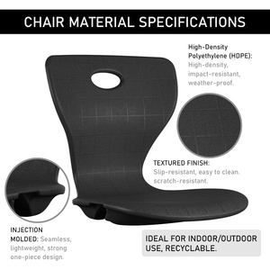 Accessoires de chaise en plastique moulé, pièce de rechange pour siège, coque - Product Image 3