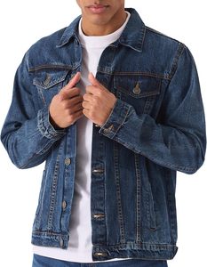 Mens Vintage <b>Denim</b> <b>Jacket</b> Spring Season <b>Custom</b> Logo Printed Casual Streetwear Regular Fit Low MOQ - Product Image 2