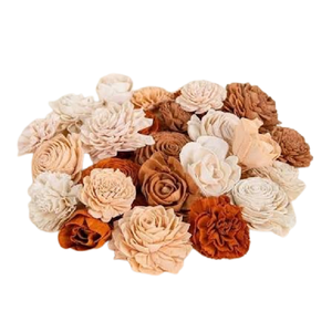 ADVAITH Fleur en bois de Sola pour diffuseur à bâtonnets – Bâtonnet en bois artisanal du Bengale occidental qui absorbe le mélange d'huiles parfumées - Product Image 2