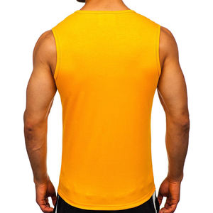 Camisetas sin Mangas para Hombre, Ropa Personalizada, Fitness, Moda Masculina, Camisetas sin Mangas Amarillas Personalizadas, Camisetas sin Mangas de Primera Calidad para Hombre - Product Image 3