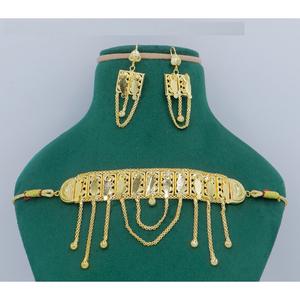 Martasha designer islamique ramadan spécial plaqué or EAU bijoux spécial dubai bijoux collier boucle d'oreille ensemble arabe bijoux - Product Image 6