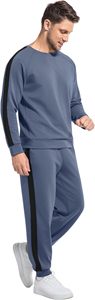 Soft Cooling Men's Tracksuit <b>Set</b> Breathable 2 Piece Jogger Outfit Modal Cotton Pullover Jogging Sweatsuits S-XXL - Product Image 3