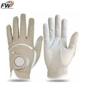 Gants de golf en peau de mouton personnalisés avec logo, grande taille, pour gaucher, sangle réglable, en cuir de mouton Cabretta, confortables et élégants - Product Image 1
