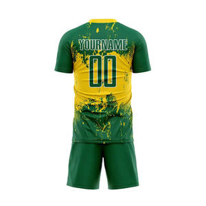 Ensemble d'uniformes de football personnalisés, légers, respirants, en polyester, maillot de football par sublimation, shorts, nom, numéro et logo personnalisés - Product Image 2