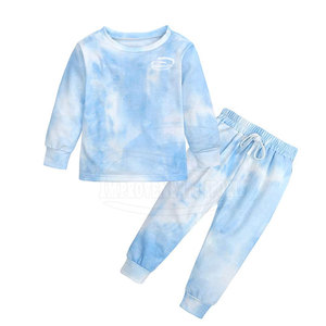 Trajes de sudor de bebé de secado rápido de estilo informal de servicio OEM al mejor precio con impresión de tinte de corbata - Product Image 1