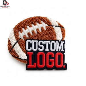 Badges d'événements sportifs modernes de qualité supérieure, avec épingle de sûreté, design brodé élégant, tissu sergé de haute qualité, finition durable, athlétique - Product Image 2