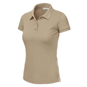 Chemises polo personnalisées High Street, manches courtes, polyester, pour femmes, unies, teintes, pour le sport - Product Image 5