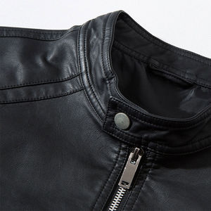 Factory Wholesale Men's Leather Jacket for Biker <b>Distressed</b> Genuine Lambskin <b>Top</b> Quality Material - Product Image 6
