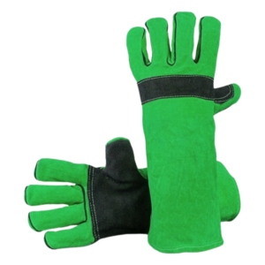 Gants de sécurité professionnels durables en cuir de vachette pleine fleur renforcé, réfléchissants et résistants à la chaleur, vêtements de sécurité réfléchissants - Product Image 4