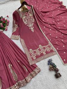 <b>PINK</b> Traditional Indian <b>Wedding</b> Lehenga Choli With Embroidered Dupatta Women's Ankle-Length Ethnic <b>Dress</b> - Product Image 6