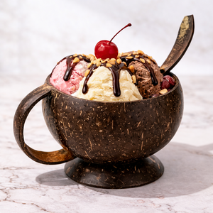 Sleek Coconut Shell Drinking Cup Designed With Natural Shell Texture And Minimal Eco Drinkware Aesthetic - Product Image 3