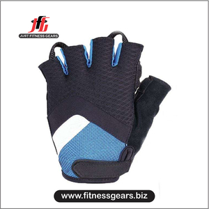 Gants de cyclisme mi-doigts en cuir véritable de haute qualité, blancs, pour la course estivale et hivernale - Product Image 2