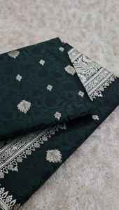 Auténtico Sari de Seda Suave Banarasi Mashru Tejido a Mano con Bordado Fino de Plata Zari Resham Jaal y Borde Tradicional Tejido para Fiesta y Sol - Product Image 5